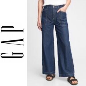 🩵 GAP Denim Trousers Wide Leg women’s Jeans Size Size 2 🩵